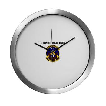 19ASOS - M01 - 03 - 19th Air Support Operation Squadron with Text - Modern Wall Clock