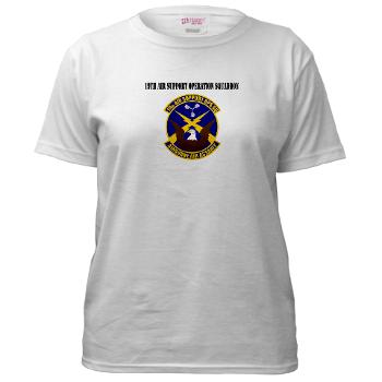 19ASOS - A01 - 04 - 19th Air Support Operation Squadron with Text - Women's T-Shirt