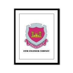 19EC - M01 - 02 - DUI - 19th Engineer Company with text Framed Panel Print - Click Image to Close