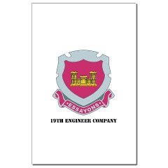 19EC - M01 - 02 - DUI - 19th Engineer Company with text Mini Poster Print