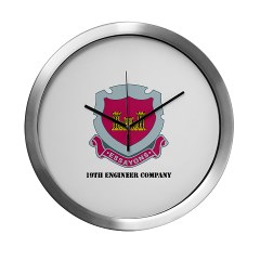 19EC - M01 - 03 - DUI - 19th Engineer Company with text Modern Wall Clock - Click Image to Close