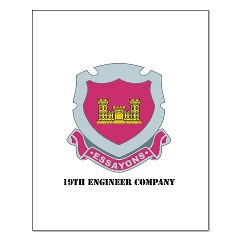 19EC - M01 - 02 - DUI - 19th Engineer Company with text Small Poster