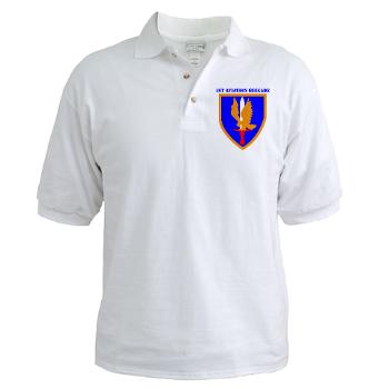 1AB - A01 - 04 - SSI - 1st Aviation Bde with text - Golf Shirt