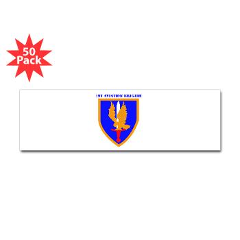 1AB - M01 - 01 - SSI - 1st Aviation Bde with text - Sticker (Bumper 10 pk) - Click Image to Close