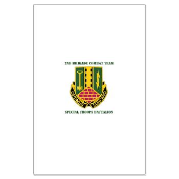 1AD2BCTSTB - A01 - 02 - DUI - 2nd BCT - Special Troops Bn with Text - Large Poster