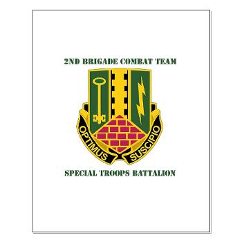 1AD2BCTSTB - A01 - 02 - DUI - 2nd BCT - Special Troops Bn with Text - Small Poster - Click Image to Close