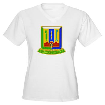 1AD3BCTSTB - A01 - 04 - DUI - 3rd BCT - Special Troops Bn - Women's V-Neck T-Shirt