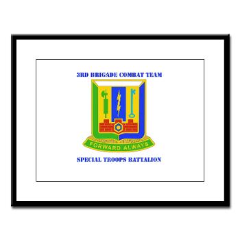 1AD3BCTSTB - M01 - 02 - DUI - 3rd BCT - Special Troops Bn with Text - Large Framed Print - Click Image to Close