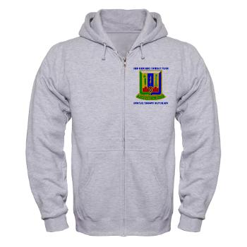 1AD3BCTSTB - A01 - 03 - DUI - 3rd BCT - Special Troops Bn with Text - Zip Hoodie