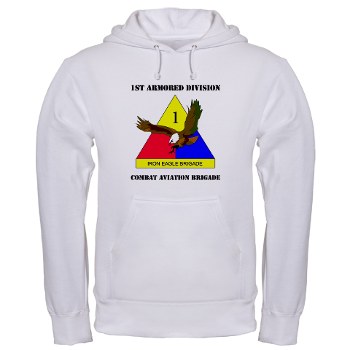 1ADCAB - A01 - 03 - DUI - Combat Avn Bde with Text Hooded Sweatshirt
