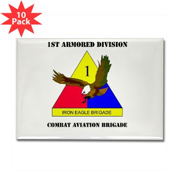 1ADCAB - M01 - 01 - DUI - Combat Avn Bde with Text Rectangle Magnet (10 pack) - Click Image to Close