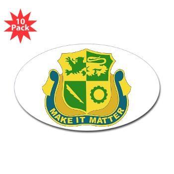 1ADDSTB - M01 - 01 - DUI - Division - Special Troops Battalion - Sticker (Oval 10 pk)