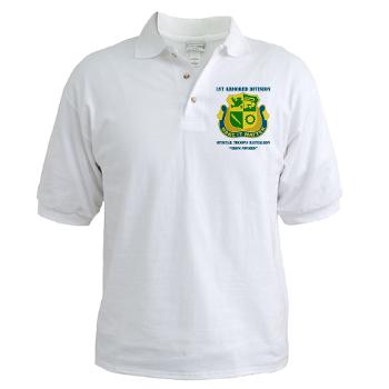 1ADDSTB - A01 - 04 - DUI - Division - Special Troops Battalion with Text - Golf Shirt