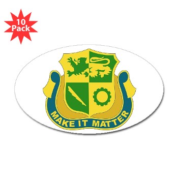 1ADSTBI - M01 - 01 - DUI - Div - Special Troops Bn Sticker (Oval 10 pk) - Click Image to Close