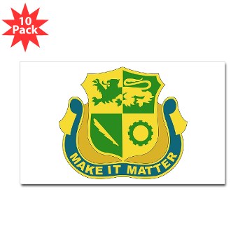 1ADSTBI - M01 - 01 - DUI - Div - Special Troops Bn Sticker (Rectangle 10 pk)