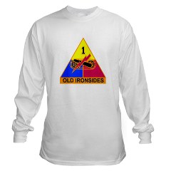 1AD - A01 - 02 - SSI - 1st Armored Division Long Sleeve Tshirt - Click Image to Close