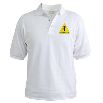 1ATBH - A01 - 04 - DUI - 1st Armor Training Brigade Headquarters - Golf Shirt