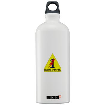 1ATBH - M01 - 03 - DUI - 1st Armor Training Brigade Headquarters - Sigg Water Bottle 1.0L - Click Image to Close