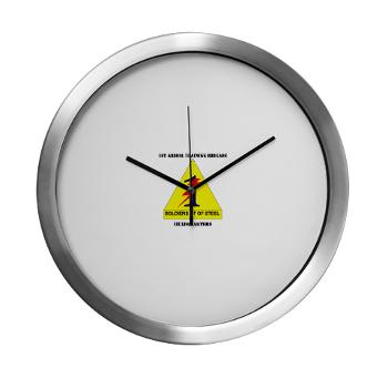 1ATBH - M01 - 03 - DUI - 1st Armor Training Brigade Headquarters with Text - Modern Wall Clock