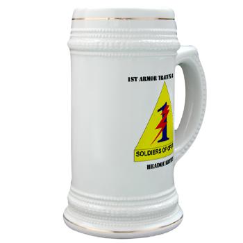 1ATBH - M01 - 03 - DUI - 1st Armor Training Brigade Headquarters with Text - Stein