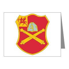 1B10FAR - M01 - 02 - DUI - 1st Bn - 10th Field Artillery Regiment Note Cards (Pk of 20)