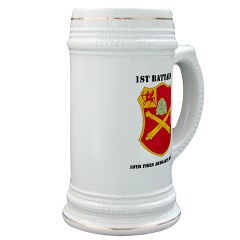 1B10FAR - M01 - 03 - DUI - 1st Bn - 10th Field Artillery Regt with Text Stein - Click Image to Close