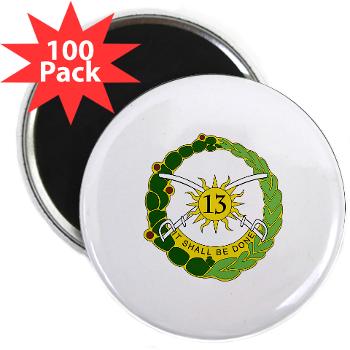 1B13A - M01 - 01 - DUI - 1st Battalion, 13th Armor - 2.25" Magnet (100 pack) - Click Image to Close