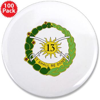 1B13A - M01 - 01 - DUI - 1st Battalion, 13th Armor - 3.5" Button (100 pack) - Click Image to Close