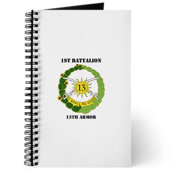 1B13A - M01 - 02 - DUI - 1st Battalion, 13th Armor with Text - Journal