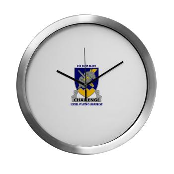 1B158AR - M01 - 03 - DUI - 1st Battalion,158th Aviation Regiment with Text - Modern Wall Clock - Click Image to Close