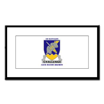 1B158AR - M01 - 02 - DUI - 1st Battalion,158th Aviation Regiment with Text - Small Framed Print - Click Image to Close
