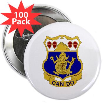 1B15IR - M01 - 01 - DUI - 1st Bn - 15th Infantry Regt with Text - 2.25" Button (100 pack) - Click Image to Close