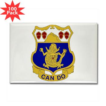 1B15IR - M01 - 01 - DUI - 1st Bn - 15th Infantry Regt with Text - Rectangle Magnet (100 pack) - Click Image to Close