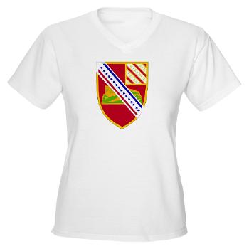 1B17FAR - A01 - 04 - DUI - 1st Bn - 17th FA Regt - Women's V-Neck T-Shirt