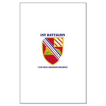 1B17FAR - M01 - 02 - DUI - 1st Bn - 17th FA Regt with Text - Large Poster