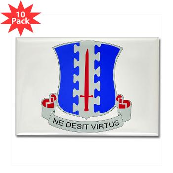 1B187IR - M01 - 01 - DUI - 1st Bn - 187th Infantry Regiment Rectangle Magnet (10 pack) - Click Image to Close