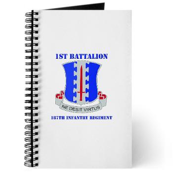 1B187IR - M01 - 02 - DUI - 1st Bn - 187th Infantry Regiment with Text Journal