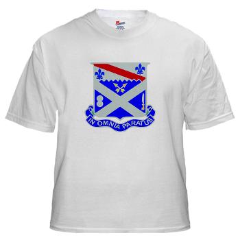 1B18IR - A01 - 04 - DUI - 1st Bn - 18th Infantry Regt - White t-Shirt
