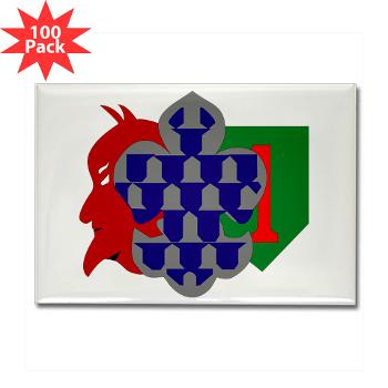 1B1ID - M01 - 01 - 1st Brigade, 1st Infantry Division - Rectangle Magnet (100 pack)