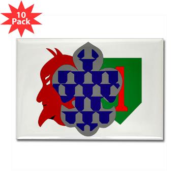 1B1ID - M01 - 01 - 1st Brigade, 1st Infantry Division - Rectangle Magnet (10 pack) - Click Image to Close