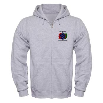 1B1ID - A01 - 03 - 1st Brigade, 1st Infantry Division with Text - Zip Hoodie