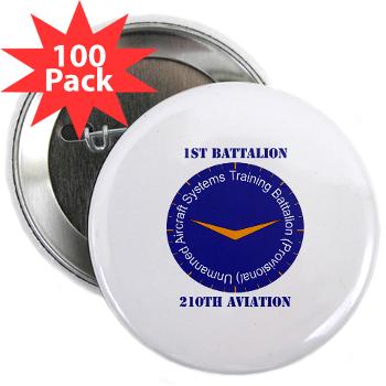 1B210A - M01 - 01 - SSI - 1st Battalion, 210th Aviation with Text - 2.25" Button (100 pack)