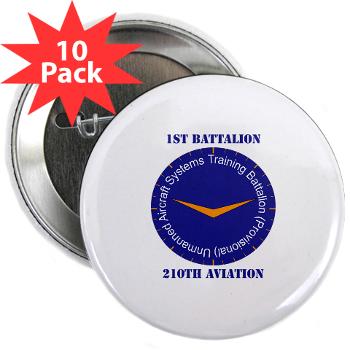 1B210A - M01 - 01 - SSI - 1st Battalion, 210th Aviation with Text - 2.25" Button (10 pack)