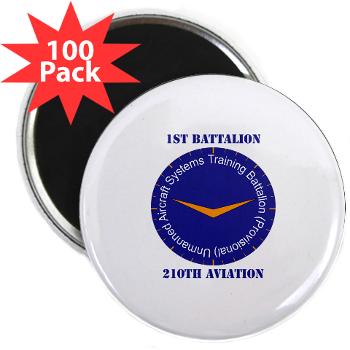 1B210A - M01 - 01 - SSI - 1st Battalion, 210th Aviation with Text - 2.25" Magnet (100 pack)