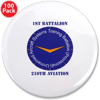 1B210A - M01 - 01 - SSI - 1st Battalion, 210th Aviation with Text - 3.5" Button (100 pack)