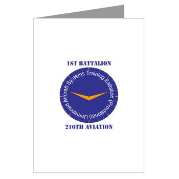 1B210A - M01 - 02 - SSI - 1st Battalion, 210th Aviation with Text - Greeting Cards (Pk of 20) - Click Image to Close