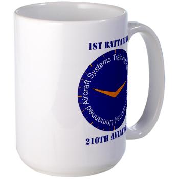 1B210A - M01 - 03 - SSI - 1st Battalion, 210th Aviation with Text - Large Mug