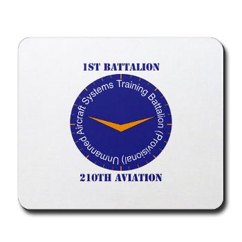 1B210A - M01 - 03 - SSI - 1st Battalion, 210th Aviation with Text - Mousepad