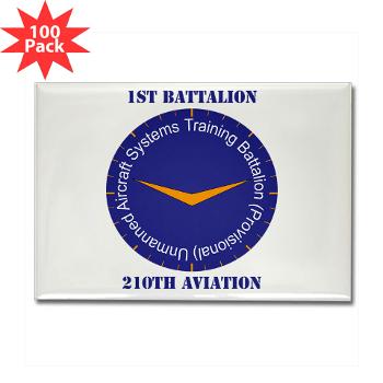1B210A - M01 - 01 - SSI - 1st Battalion, 210th Aviation with Text - Rectangle Magnet (100 pack)
