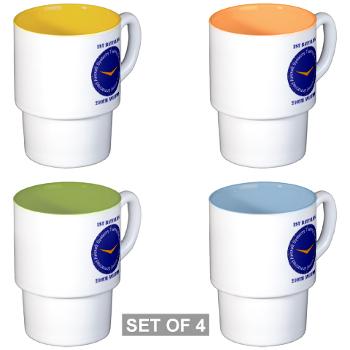 1B210A - M01 - 03 - SSI - 1st Battalion, 210th Aviation with Text - Stackable Mug Set (4 mugs)